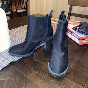 Vera Wang Black Heeled Booties